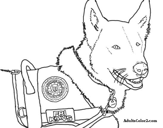 k9 dog printable coloring pages - photo #1