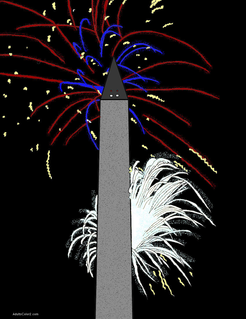 fourth fireworks washington monument