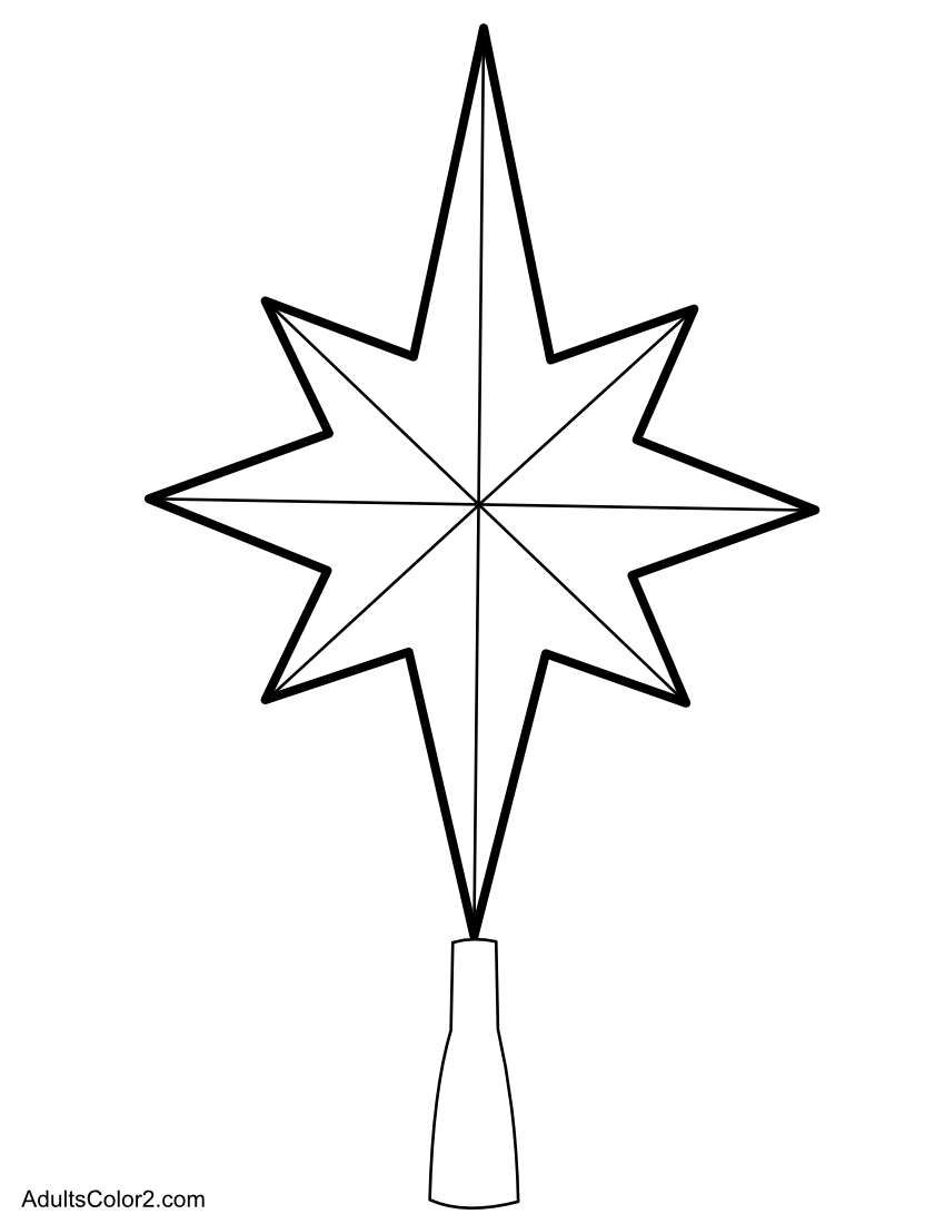 Bethlehem star finial tree topper.