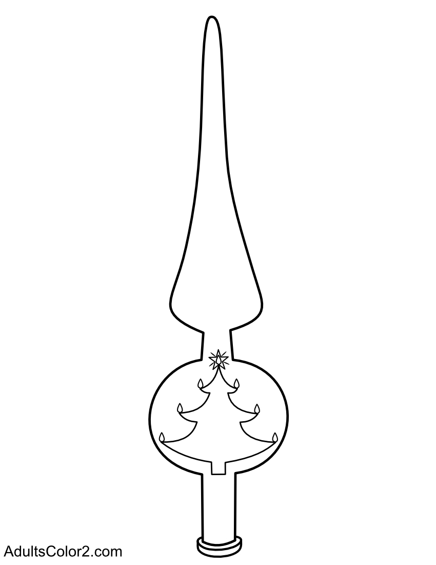 Christmas lights tree topper.