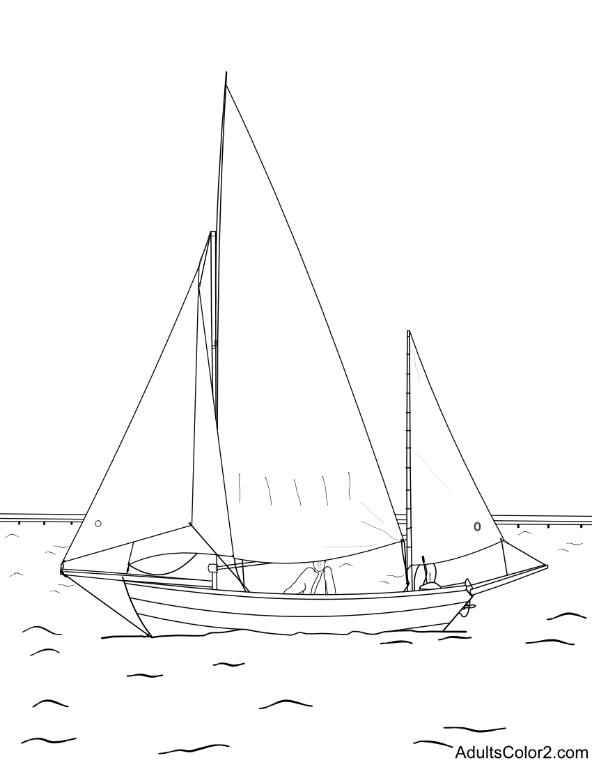 Drascombe Lugger sailboat.