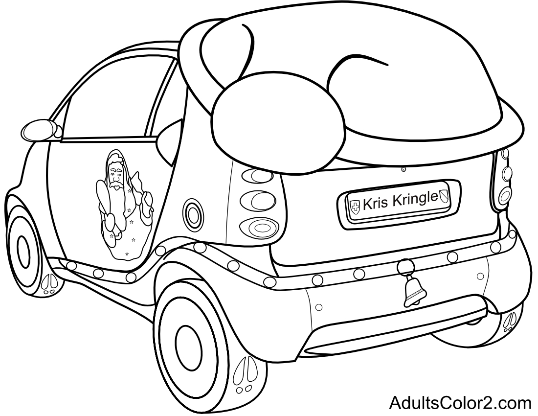 Kris Kringle modern sleigh.