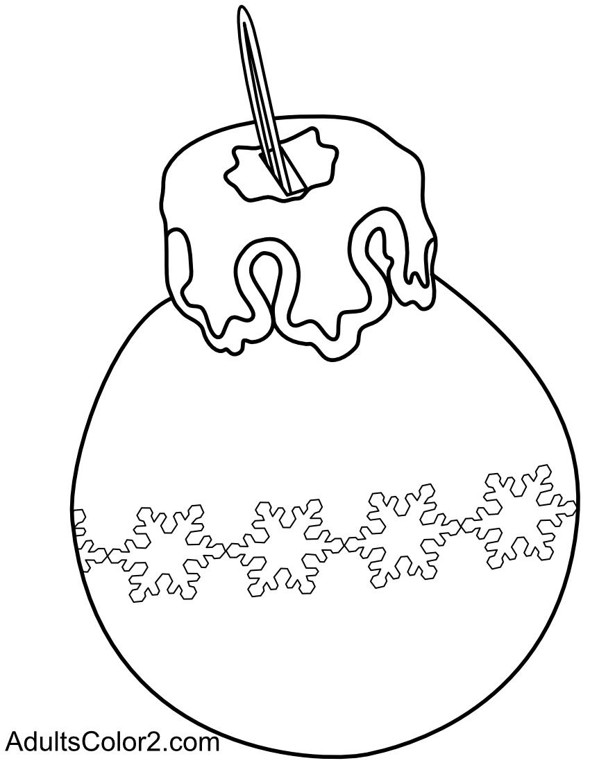 Noel ornament with snowflakes.