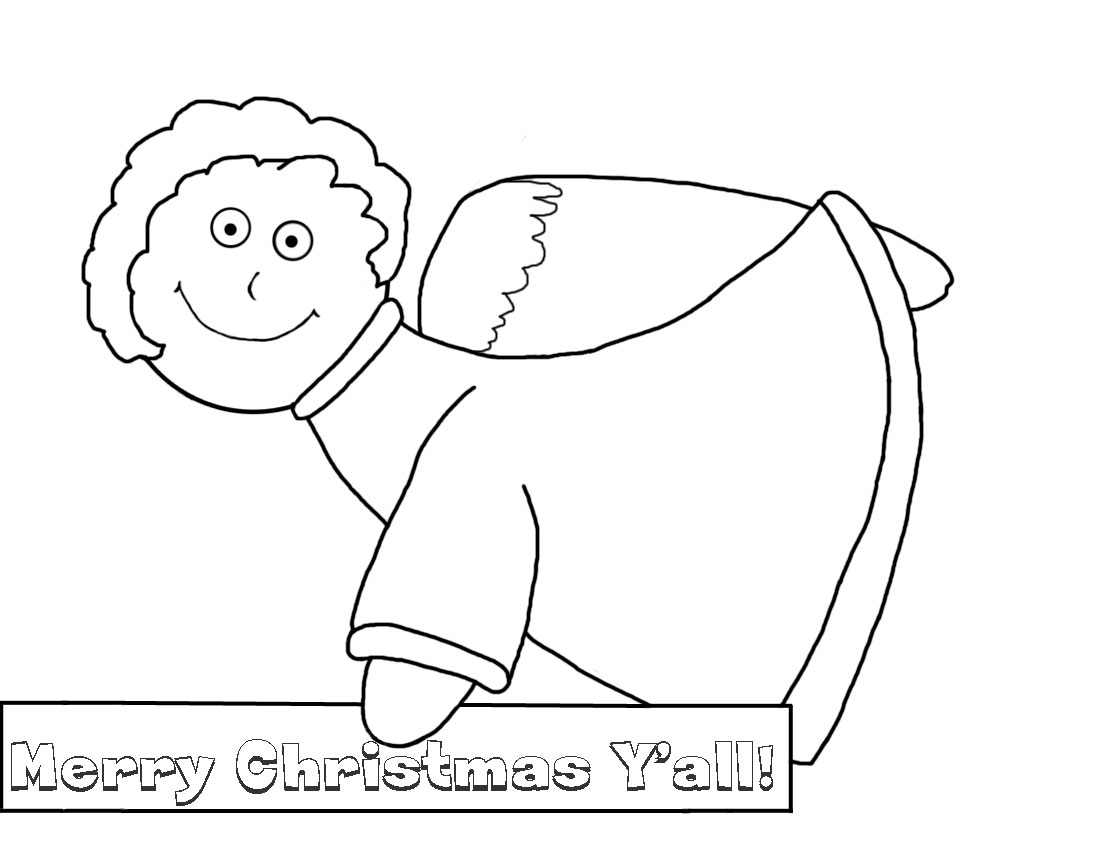 Angel wishing everyone a Meryy Christmas y'all.