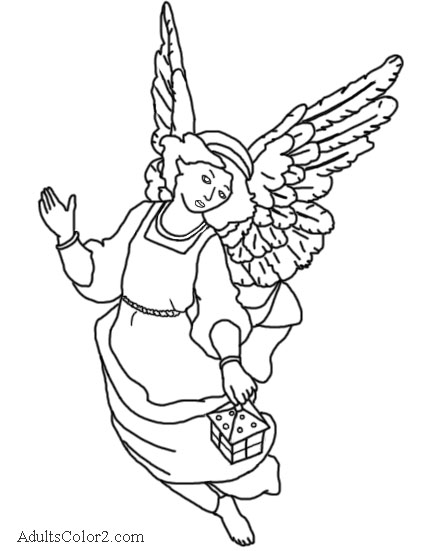 Nativity Angels Coloring Pages