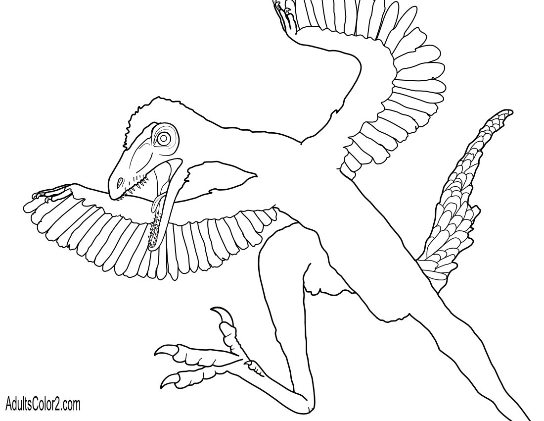 Archaeopteryx pouncing.