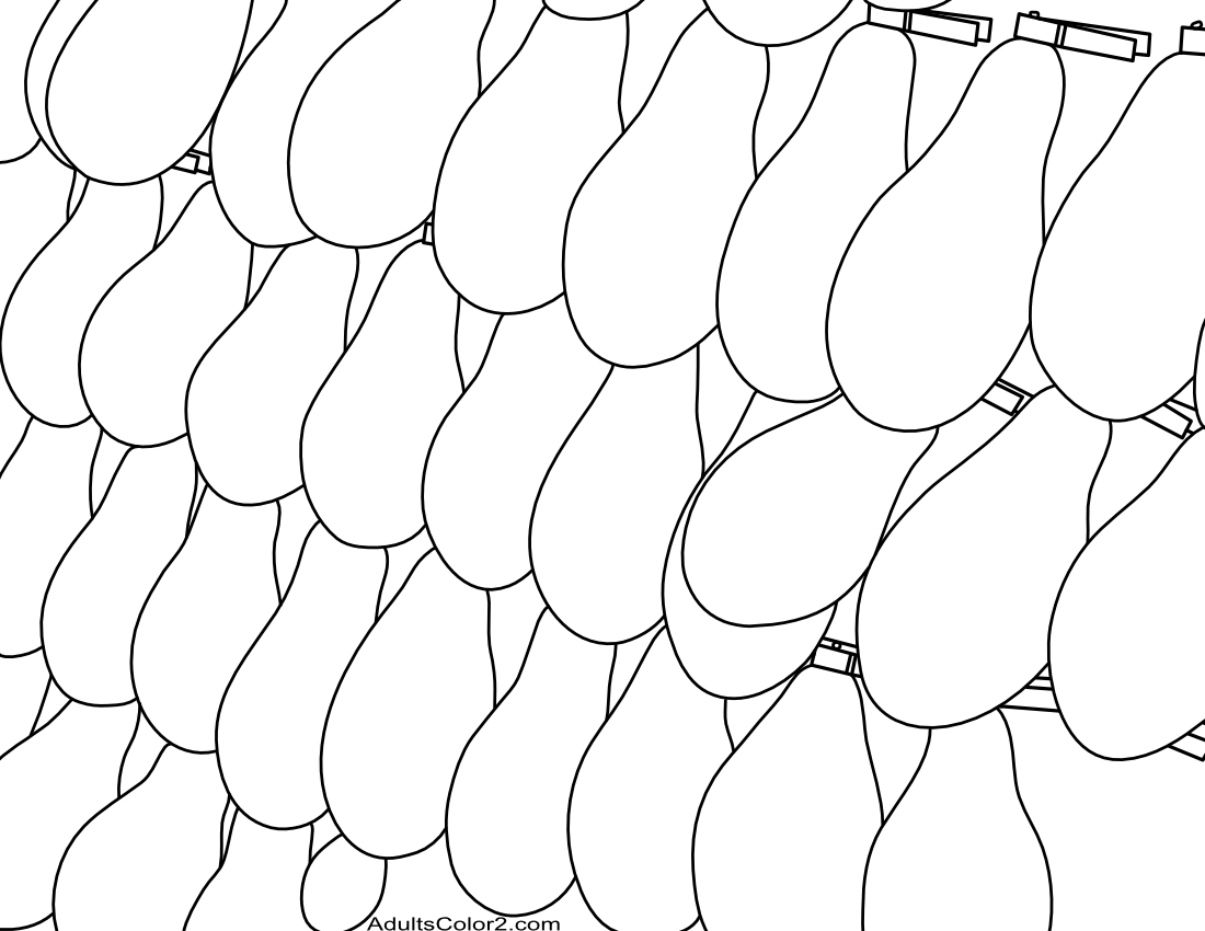 Drawing of a wall of balloons for popping to win prizes.