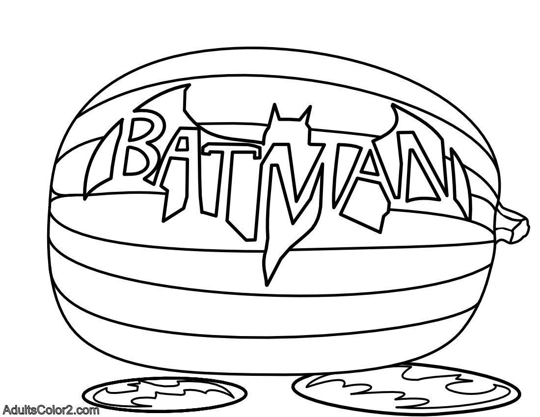 Batman Halloween Coloring Pages - Batman Pumpkin 