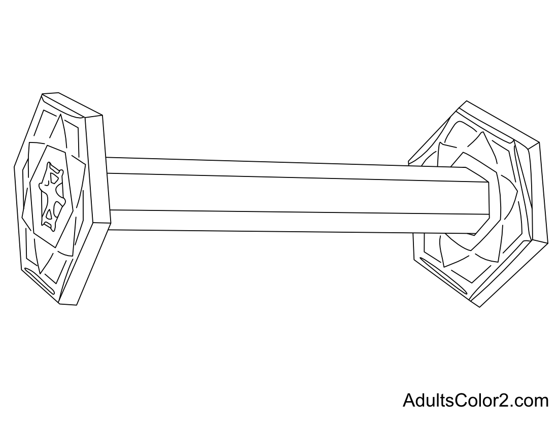Capped column snow crystal drawing.