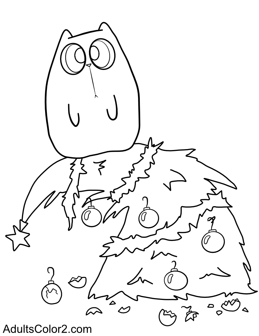 Fat cat crushing his tree.