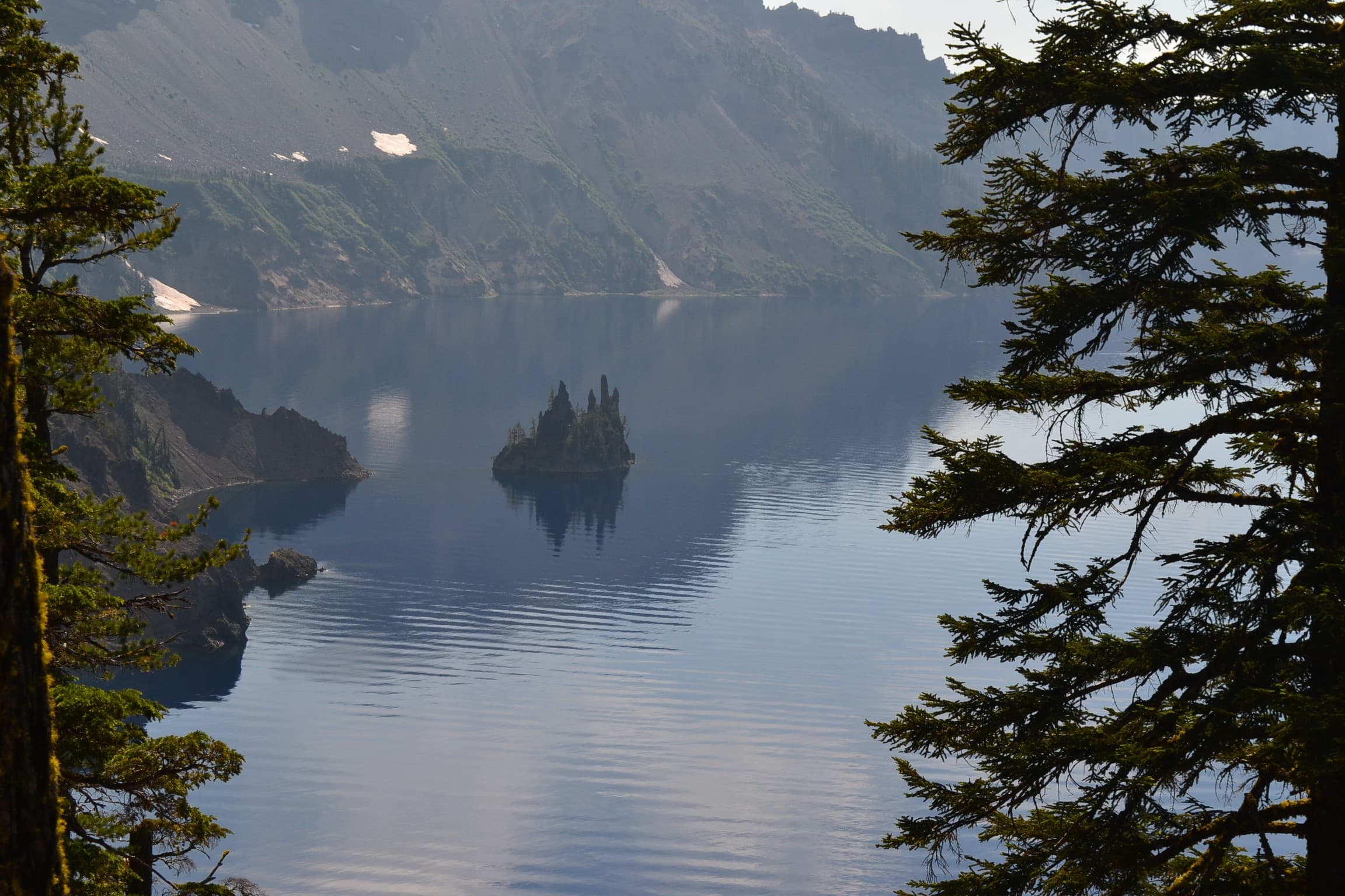 Tiny island in Crater Lake.