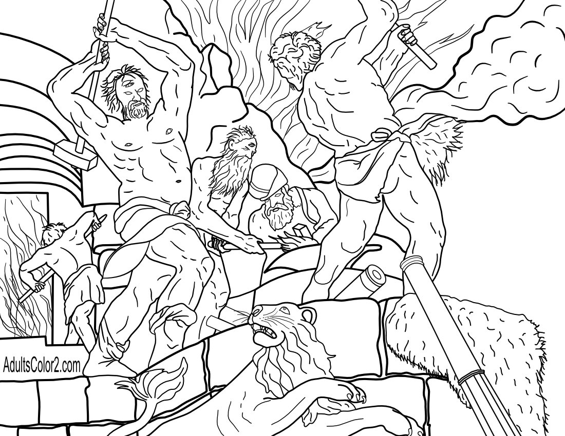 Cyclops at their forge.