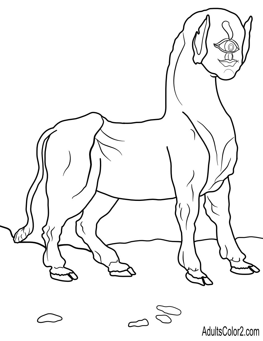 Cyclops sheep monster.