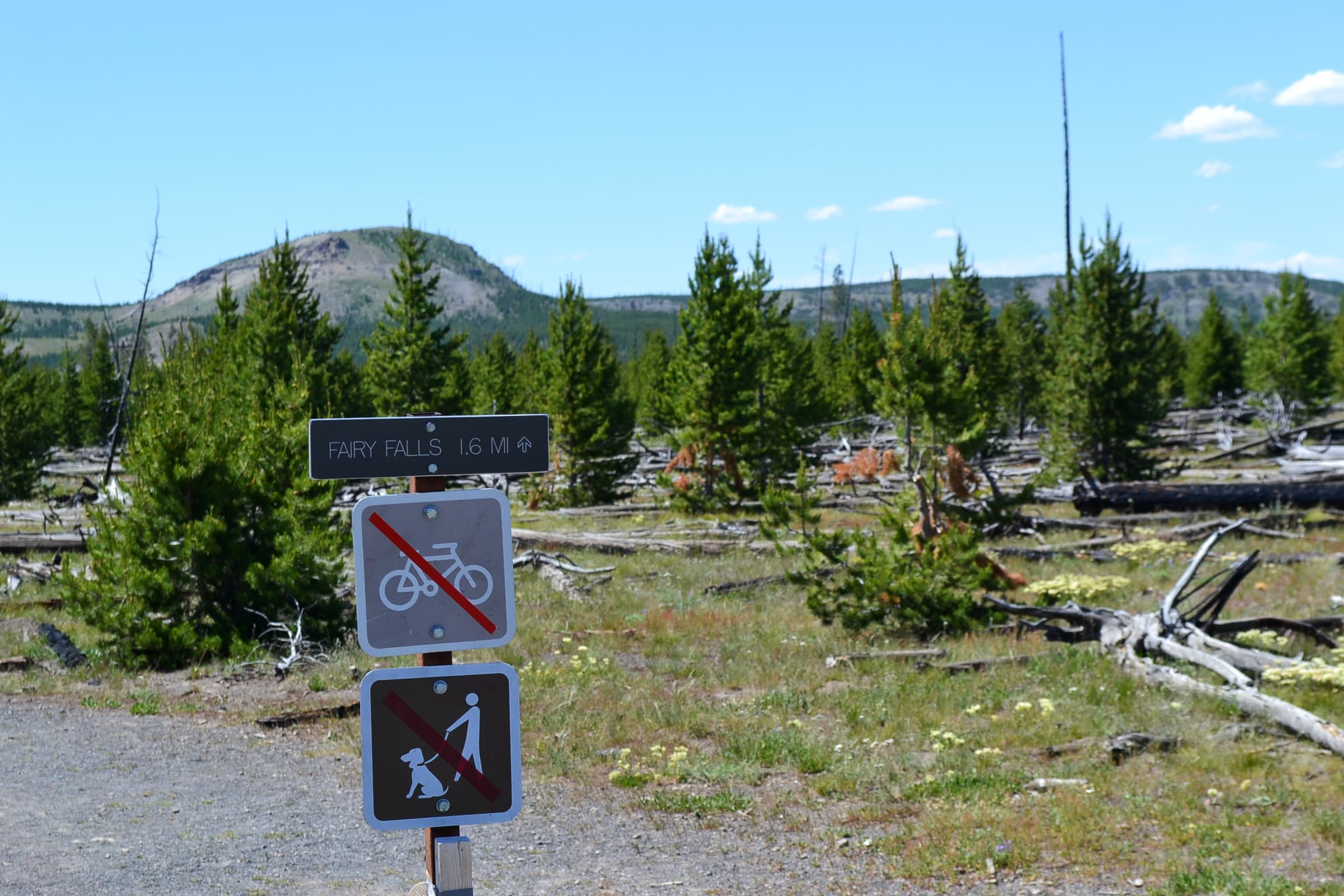 Trailhead Fairy Falls.