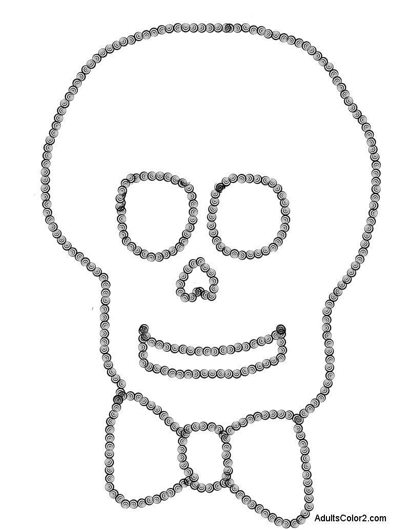 Silly skull with bow tie.