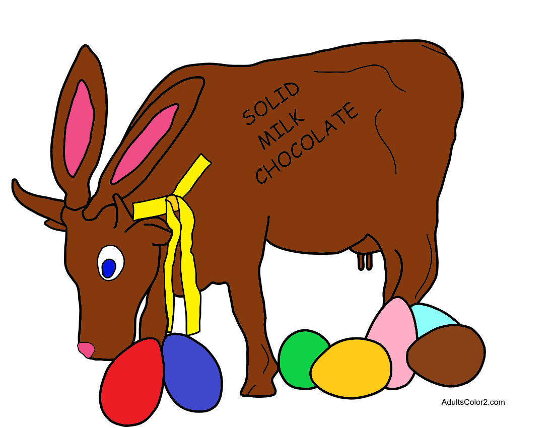 Chocolate Easter Bunny cow