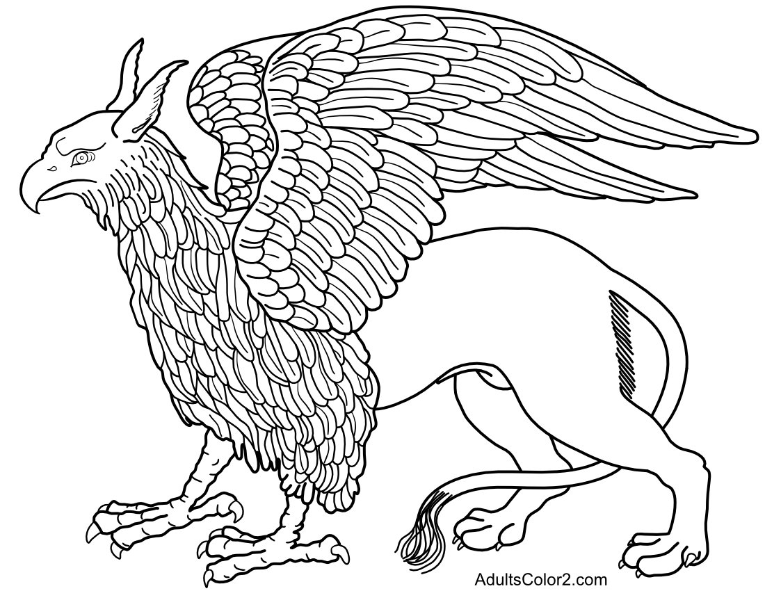 A majestic griffin.