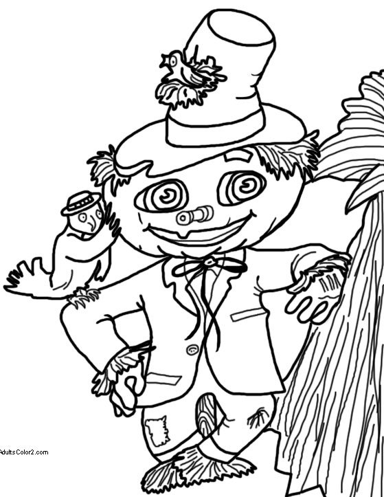 Friendly scarecrow vintage.