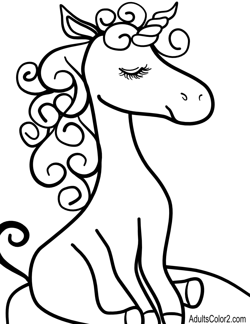 A meditating unicorn.