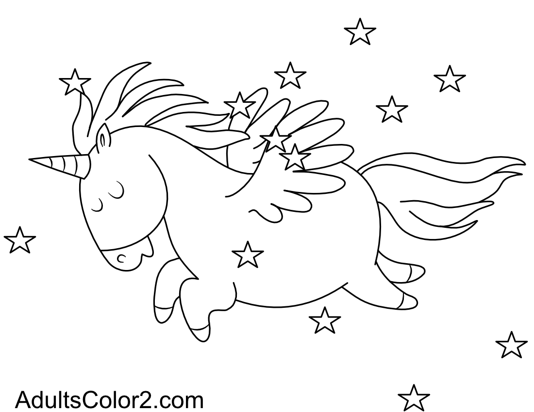 Pegasus in unicorn form.