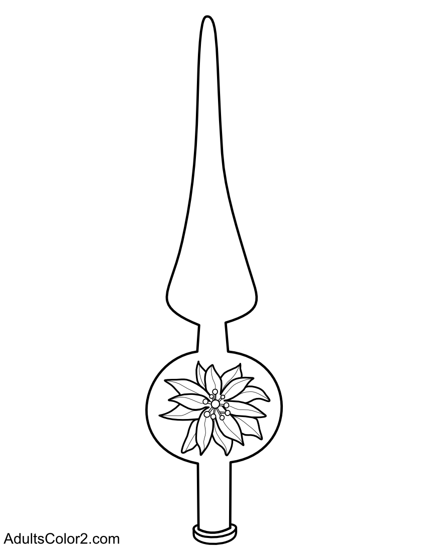 Poinsettia tree topper.