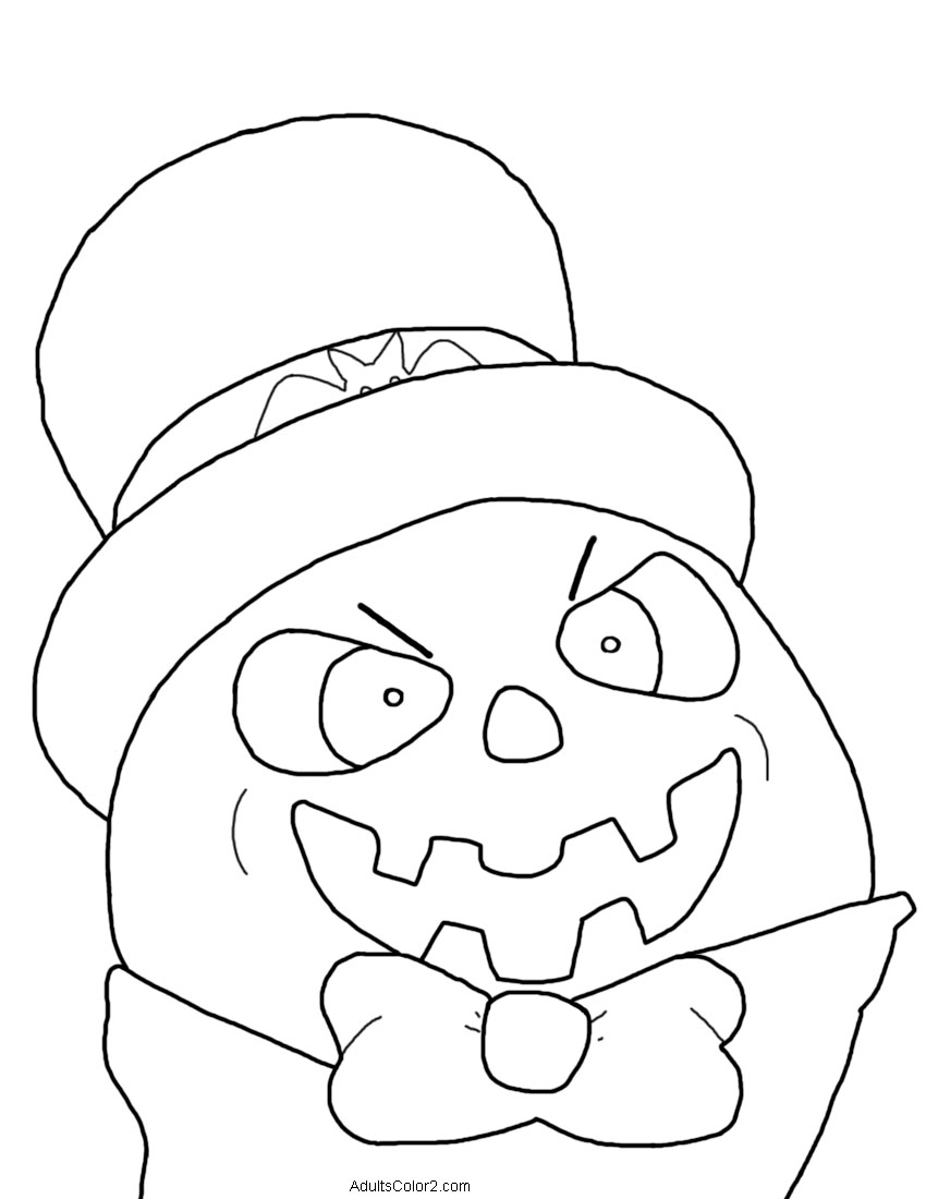 Psychotic-looking pumpkin man.