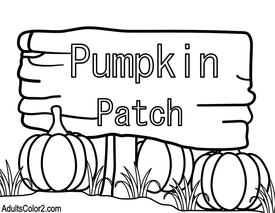 Sign advertising a pumpkin patch.