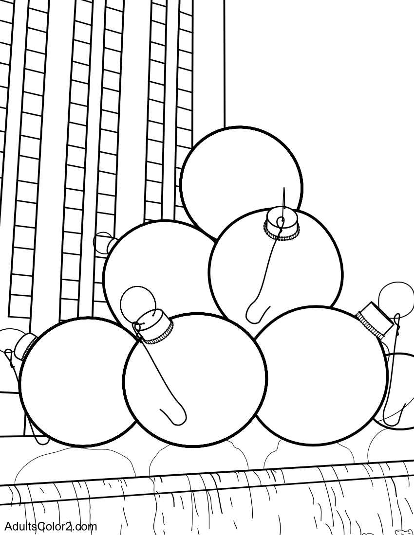 Giant Christmas ornaments at Rockefeller Center New York.