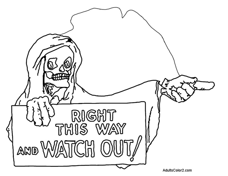 Apparition with a warning.