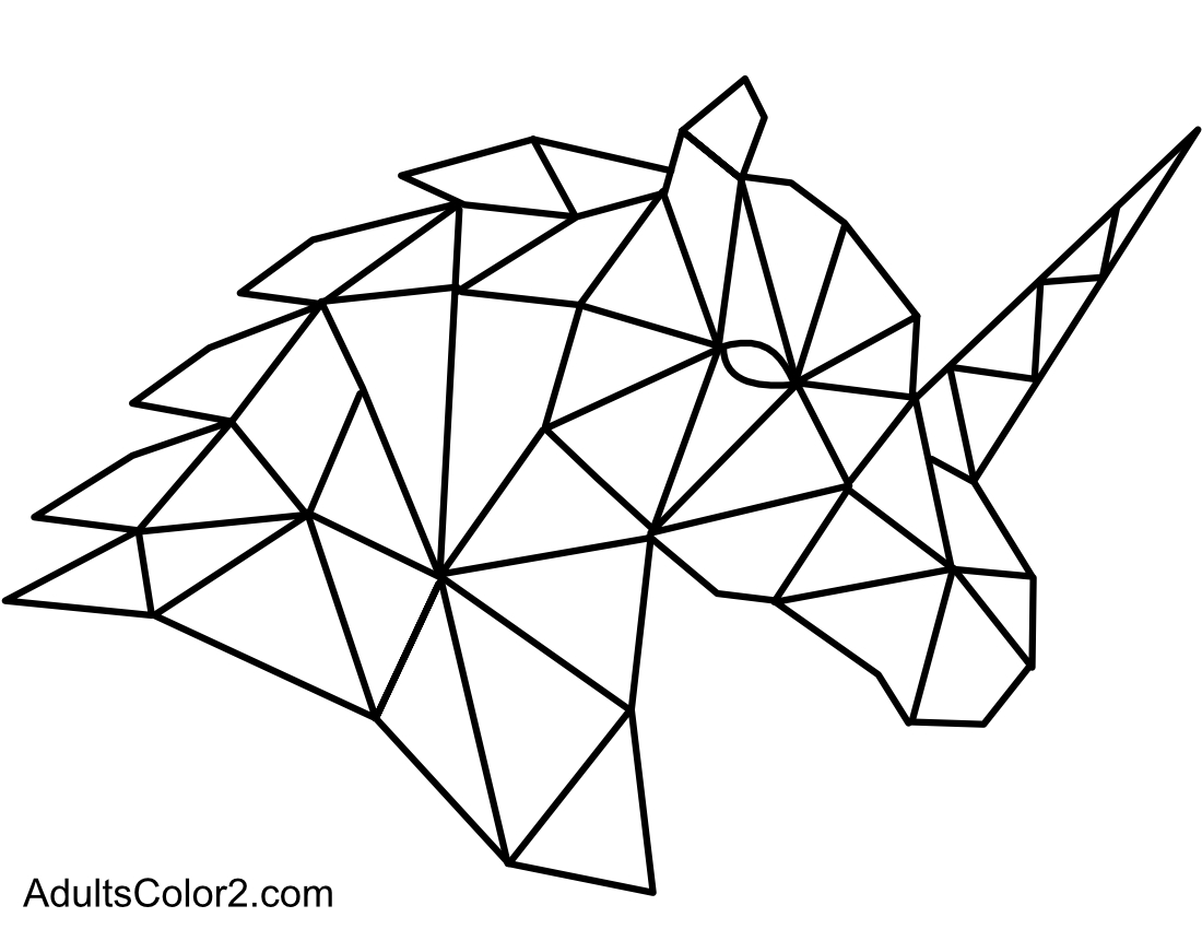 Stained glass unicorn head.