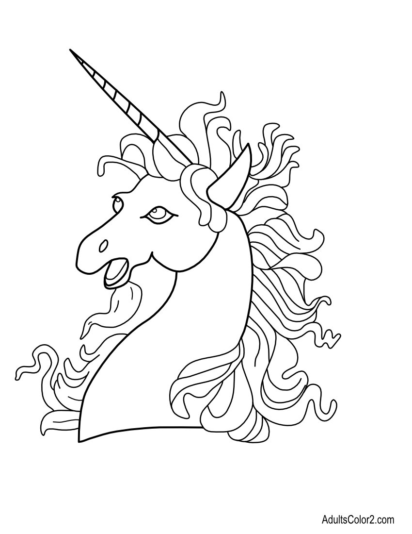 Mythical Magical Unicorn Coloring Pages